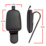 HEMI 392 Rectangle Black Leather Magnetic Sunglass Holder Car Sun Visor Mount Clip
