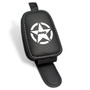 Jeep Willys Star Rectangle Black Leather Magnetic Sunglass Holder Car Sun Visor Mount Clip