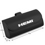 HEMI Black Leather Sunglass Case Car Sun Visor Mount Clip