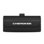 Jeep Cherokee Black Leather Sunglass Case Car Sun Visor Mount Clip