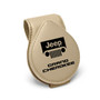 Jeep Grand Cherokee Beige Leather Magnetic Sunglass Holder Car Sun Visor Mount Clip
