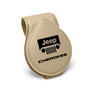Jeep Cherokee Beige Leather Magnetic Sunglass Holder Car Sun Visor Mount Clip