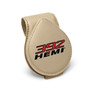 HEMI 392 Beige Leather Magnetic Sunglass Holder Car Sun Visor Mount Clip