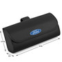 Ford Logo Black Leather Sunglass Case Car Sun Visor Mount Clip