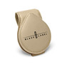 Lincoln Black Label Beige Leather Magnetic Sunglass Holder Car Sun Visor Mount Clip