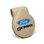 Ford F-350 Beige Leather Magnetic Sunglass Holder Car Sun Visor Mount Clip