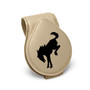 Ford Bronco Beige Leather Magnetic Sunglass Holder Car Sun Visor Mount Clip