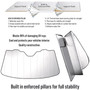 Cadillac Crest Logo Logo Universal Fit Enforced Stand-Up Auto Windshield Sun Shade at Standard Size 54"x 27.5"