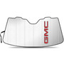 GMC in Red Logo Jumbo-Size Universal Fit Enforced Stand-Up Auto Windshield Sun Shade at Standard Size 57"x 31"