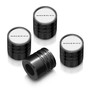 Ford Maverick in-White on Black Cylinder-Style Premium Aluminum Tire Valve Stem Caps -Set of 4
