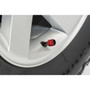 Jeep Willys Star in Black on Red Hexagon Shape Aluminum Tire Valve Stem Caps