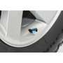 Jeep Trailhawk Logo in Black on Blue Cylinder Style Aluminum Tire Valve Stem Caps