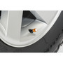 Jeep 4xe in-White on Golden Premium Aluminum Tire Valve Stem Caps -Set of 4