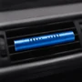 HEMI Logo Blue Aluminum Car Vent Air Freshener Clip with adjustable window and 10 Refill Sticks