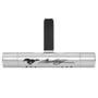 Ford Mustang Script Silver Aluminum Car Vent Air Freshener Clip with adjustable window and 10 Refill Sticks