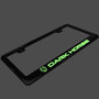 Ford Mustang Dark-Horse 3D Night Glow Luminescent Logo on Real Carbon Fiber ABS License Plate Frame