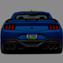 Ford Mustang Dark-Horse 3D Night Glow Luminescent Logo on Real Carbon Fiber ABS License Plate Frame