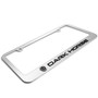 Ford Mustang Dark-Horse in 3D on Mirror Chrome Metal License Plate Frame