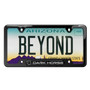 Ford Mustang Dark-Horse Black insert Black Stainless Steel License Plate Frame