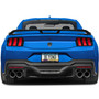 Ford Mustang Dark-Horse Black Real Carbon Fiber Open Corner License Plate Frame
