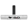 Ford Mustang GT 5.0 Silver Aluminum Car Vent Air Freshener Clip with adjustable window and 10 Refill Sticks