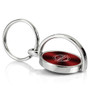 Nissan Red Brushed Metal Spinner Key Chain