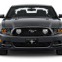 Ford Mustang Logo Laser Etched Black Steel License Plate