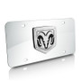 Dodge RAM 3D Laser Cut Logo Chrome Steel Auto License Plate