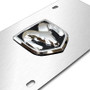 Dodge RAM 3D Logo Brushed Stainless Steel License Plate