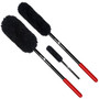 Wheel Woolie Three Piece Brush B Set WW3BG2 8", 12" and 18" Red Grip Automotive Wheel Cleaning Brushes