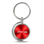 SRT8 Red Brushed Metal Spinner Key Chain for Dodge Jeep Chrysler