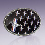 Ford Mustang Repeat FCG Black Oval Gem Buckle