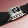 Dodge Logo Seatbelt Black Strap Belt