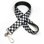 Checker Flag Black White Lanyard for MINI