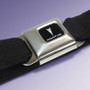 Pontiac Logo Seatbelt Black Strap Belt