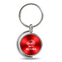 Nissan Altima Red Brushed Metal Spinner Key Chain