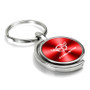 Chevrolet Corvette C5 Red Brushed Metal Spinner Key Chain