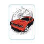 American Muscle Car Graphics Red Car Air Freshener, 10 Pack