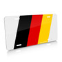 German Flag Racing Style Aluminum Auto License Plate