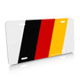 German Flag in Carbon Fiber Look Racing Style Aluminum Auto License Plate