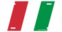 Italian Flag Racing Style Aluminum Auto License Plate