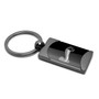 Ford Mustang Cobra Two Tone Gun-Metal Rectangular Key Chain Key Fob