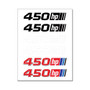 450 Horsepower 6 Vinyl Graphic Car Stickers Sheet
