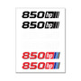 850 Horsepower 6 Vinyl Graphic Car Stickers Sheet