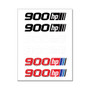 900 Horsepower 6 Vinyl Graphic Car Stickers Sheet