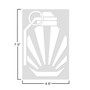 Grenade Rising Sun Flag 7.0 X 4.6 Vinyl Graphic Car Sticker Decal