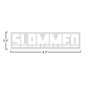 Slammed Text 2.0 X 8.0 Inch Vinyl Graphic Car Sticker Decal