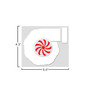 Turbo Red Rising Sun Flag 4.3 X 5.0 Inch Vinyl Graphic Car Sticker Decal