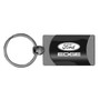 Ford Edge Two Tone Gun-Metal Rectangular Key Chain Key Fob