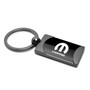 Mopar Two Tone Gun-Metal Rectangular Key Chain Key Fob for Dodge Jeep RAM